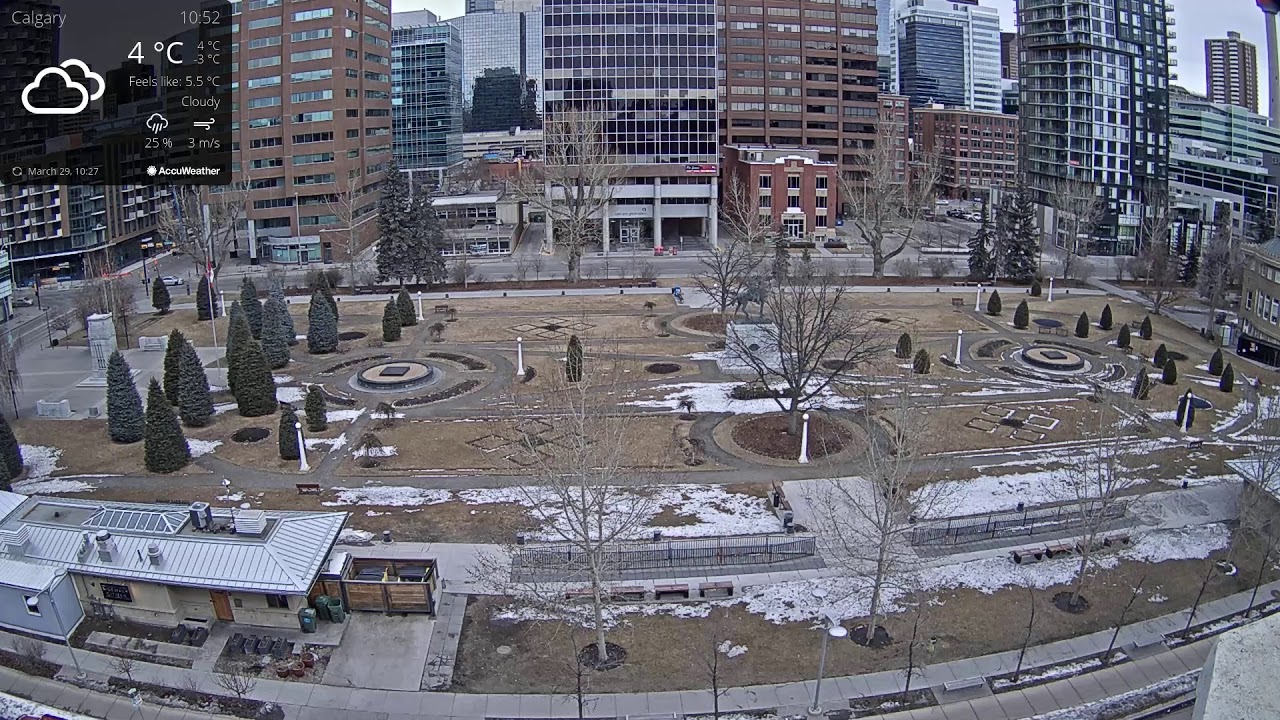 Live Cam, Central Memorial Park, Calgary, Alberta